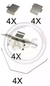 Комплектующие, колодки дискового тормоза A.B.S. купить