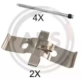 Комплектующие, колодки дискового тормоза A.B.S. купить