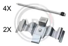 Комплектующие, колодки дискового тормоза A.B.S. купить