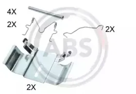Комплектующие, колодки дискового тормоза A.B.S. купить