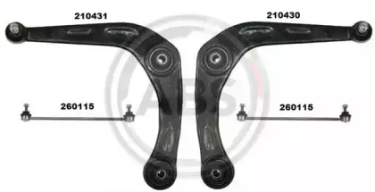 Ремкомплект, поперечный рычаг подвески A.B.S. купить