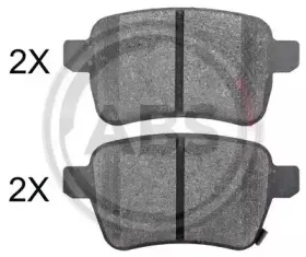 Комплект тормозных колодок, дисковый тормоз A.B.S. купить