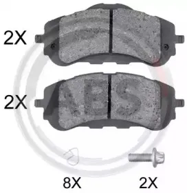 Комплект тормозных колодок, дисковый тормоз A.B.S. купить