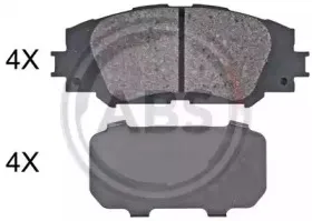 Комплект тормозных колодок, дисковый тормоз A.B.S. купить