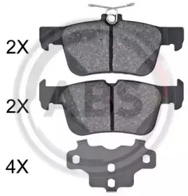 Комплект тормозных колодок, дисковый тормоз A.B.S. купить