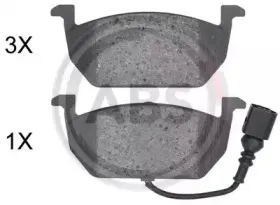 Комплект тормозных колодок, дисковый тормоз A.B.S. купить