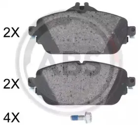 Комплект тормозных колодок, дисковый тормоз A.B.S. купить
