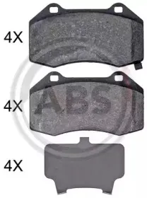 Комплект тормозных колодок, дисковый тормоз A.B.S. купить