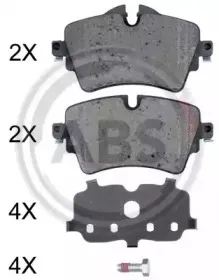 Комплект тормозных колодок, дисковый тормоз A.B.S. купить