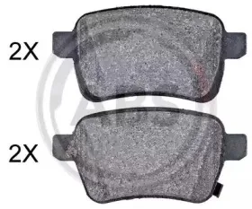 Комплект тормозных колодок, дисковый тормоз A.B.S. купить