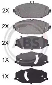 Комплект тормозных колодок, дисковый тормоз A.B.S. купить