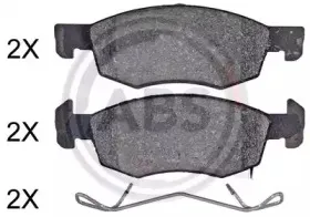 Комплект тормозных колодок, дисковый тормоз A.B.S. купить