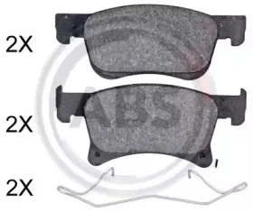 Комплект тормозных колодок, дисковый тормоз A.B.S. купить