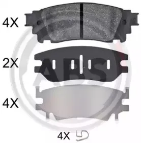 Комплект тормозных колодок, дисковый тормоз A.B.S. купить