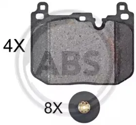 Комплект тормозных колодок, дисковый тормоз A.B.S. купить