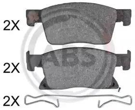 Комплект тормозных колодок, дисковый тормоз A.B.S. купить