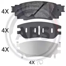 Комплект тормозных колодок, дисковый тормоз A.B.S. купить