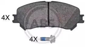 Комплект тормозных колодок, дисковый тормоз A.B.S. купить