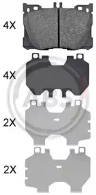 Комплект тормозных колодок, дисковый тормоз A.B.S. купить