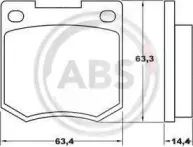 Комплект тормозных колодок, дисковый тормоз A.B.S. купить