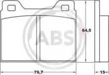 Комплект тормозных колодок, дисковый тормоз A.B.S. купить