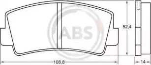 Комплект тормозных колодок, дисковый тормоз A.B.S. купить