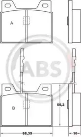 Комплект тормозных колодок, дисковый тормоз A.B.S. купить