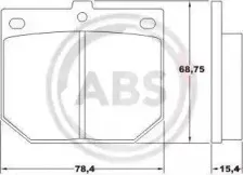 Комплект тормозных колодок, дисковый тормоз A.B.S. купить