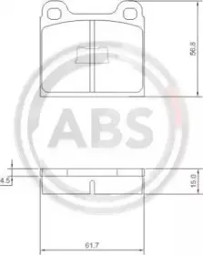 Комплект тормозных колодок, дисковый тормоз A.B.S. купить