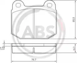 Комплект тормозных колодок, дисковый тормоз A.B.S. купить