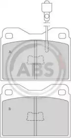 Комплект тормозных колодок, дисковый тормоз A.B.S. купить