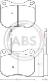 Комплект тормозных колодок, дисковый тормоз A.B.S. купить