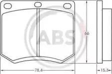 Комплект тормозных колодок, дисковый тормоз A.B.S. купить