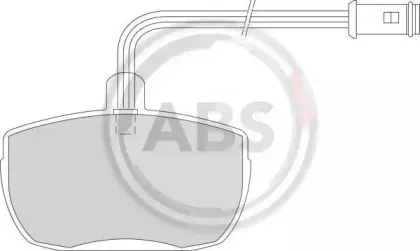 Комплект тормозных колодок, дисковый тормоз A.B.S. купить
