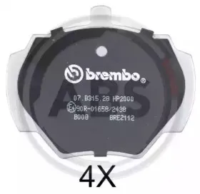 Комплект тормозных колодок, дисковый тормоз A.B.S. купить