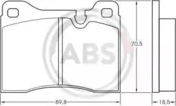 Комплект тормозных колодок, дисковый тормоз A.B.S. купить