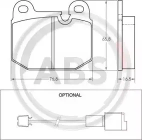 Комплект тормозных колодок, дисковый тормоз A.B.S. купить