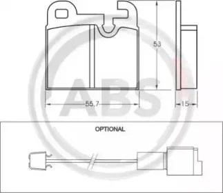 Комплект тормозных колодок, дисковый тормоз A.B.S. купить