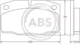 Комплект тормозных колодок, дисковый тормоз A.B.S. купить