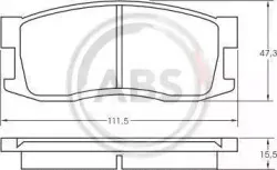 Комплект тормозных колодок, дисковый тормоз A.B.S. купить