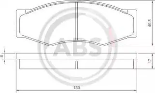 Комплект тормозных колодок, дисковый тормоз A.B.S. купить