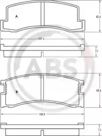 Комплект тормозных колодок, дисковый тормоз A.B.S. купить