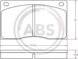 Комплект тормозных колодок, дисковый тормоз A.B.S. купить