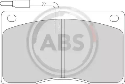Комплект тормозных колодок, дисковый тормоз A.B.S. купить