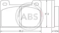 Комплект тормозных колодок, дисковый тормоз A.B.S. купить