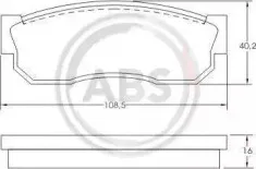 Комплект тормозных колодок, дисковый тормоз A.B.S. купить
