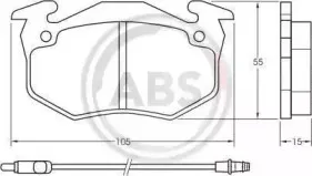 Комплект тормозных колодок, дисковый тормоз A.B.S. купить