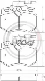 Комплект тормозных колодок, дисковый тормоз A.B.S. купить