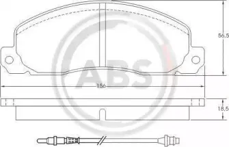 Комплект тормозных колодок, дисковый тормоз A.B.S. купить