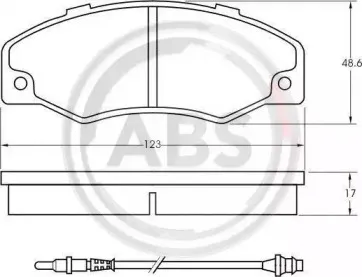 Комплект тормозных колодок, дисковый тормоз A.B.S. купить